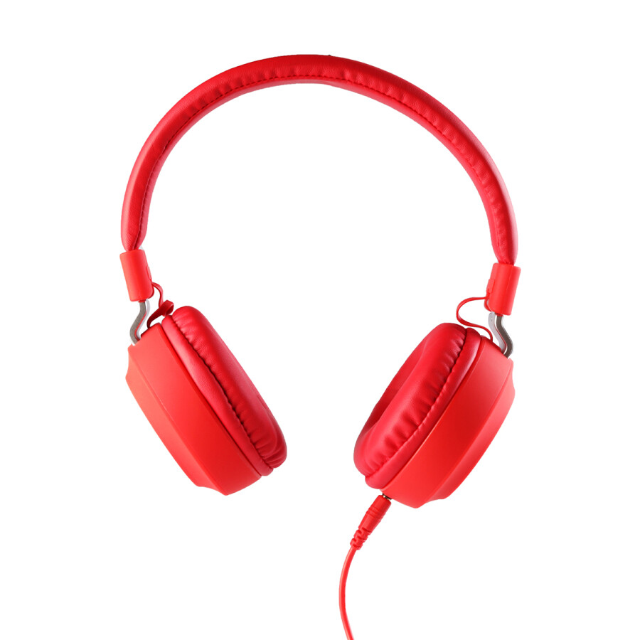 MF Product Acoustic 0102 Mikrofonlu Kablolu Kulak Üstü Kulaklık Kırmızı	 - 2