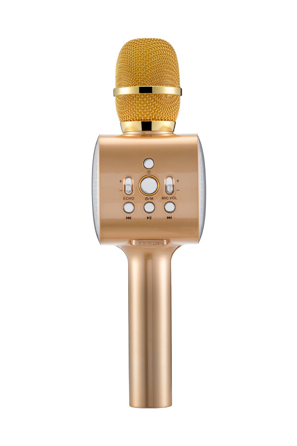 MF Product Acoustic 0254 Karaoke Mikrofon Gold	 - 3
