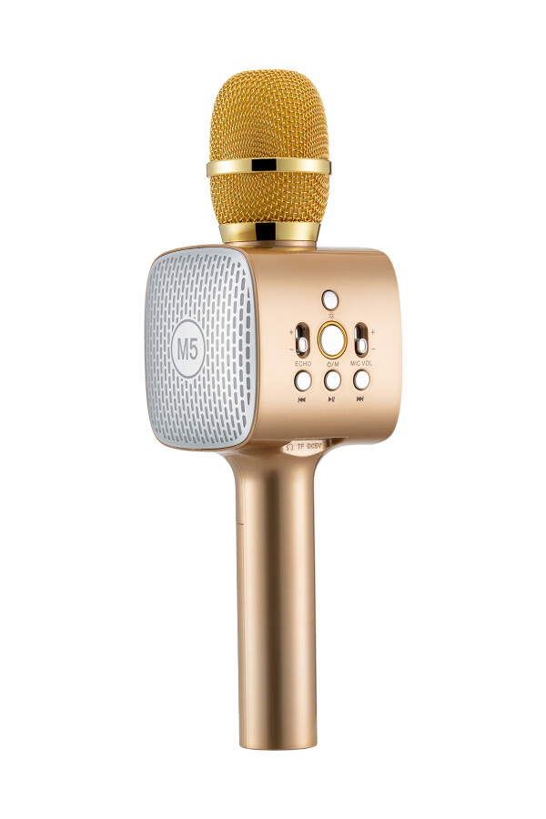 MF Product Acoustic 0254 Karaoke Mikrofon Gold	 - 4
