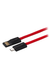 MF Product Jettpower 0047 Metal Başlıklı Örgülü 3A Micro Usb Hızlı Şarj Kablosu 20 cm Kırmızı	 - 2