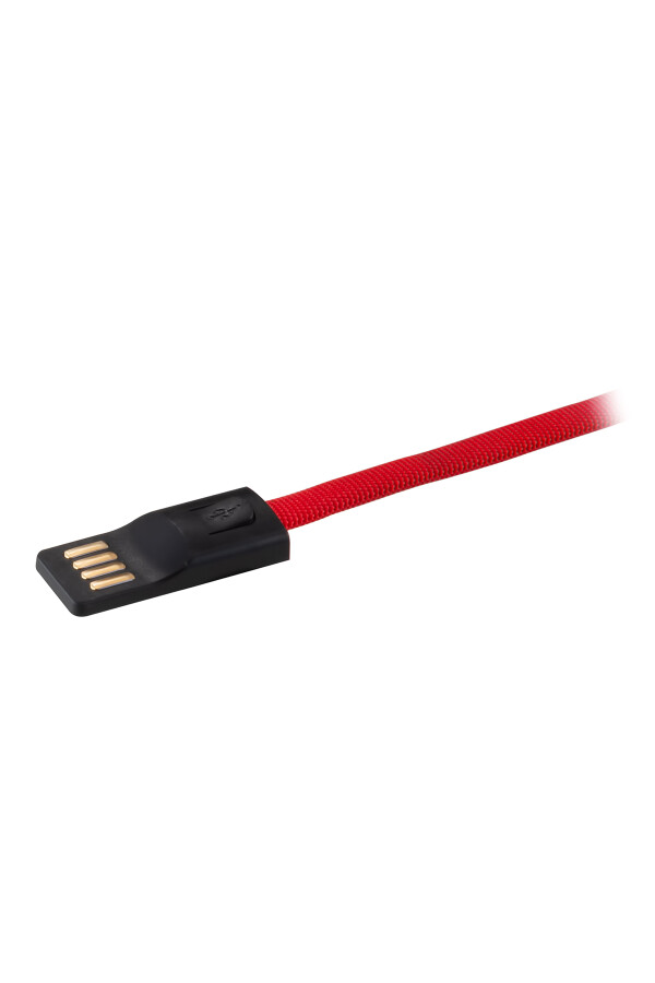 MF Product Jettpower 0047 Metal Başlıklı Örgülü 3A Micro Usb Hızlı Şarj Kablosu 20 cm Kırmızı	 - 5