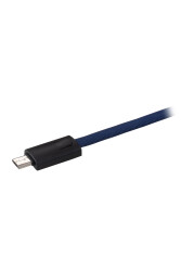 MF Product Jettpower 0047 Metal Başlıklı Örgülü 3A Micro Usb Hızlı Şarj Kablosu 20 cm Mavi	 - 4