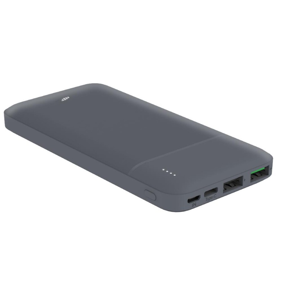 MF Product MFB101 LED Işık Micro USB Type-C Girişli 10.000 mAh Taşınabilir Şarj Cihazı Powerbank Gri - 1