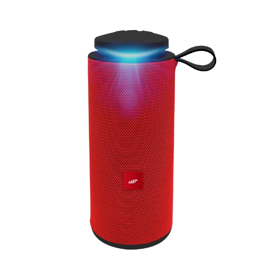 MF Product MFB204 Taşınabilir Kablosuz Bluetooth LED Ambiyans Aydınlatmalı Speaker Hoparlör Kırmızı - 1