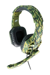 MF Product Strike 0541 Kablolu Kulak Üstü Kamuflajlı Gaming Kulaklık Yeşil - 1