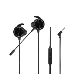 MF Product Strike 0642 Mikrofonlu Kablolu Kulakiçi Oyuncu Kulaklığı Siyah - 1