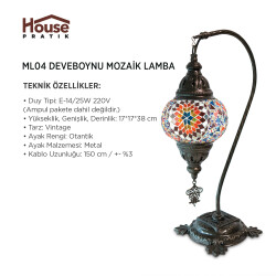 ML04 DEVEBOYNU MOZAİK LAMBA - 3