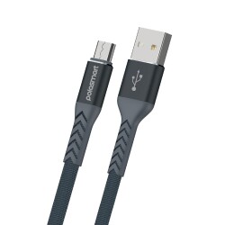 Polosmart PBS401 Micro USB Şarj ve Data Kablosu 1.2 Metre Gri - 1