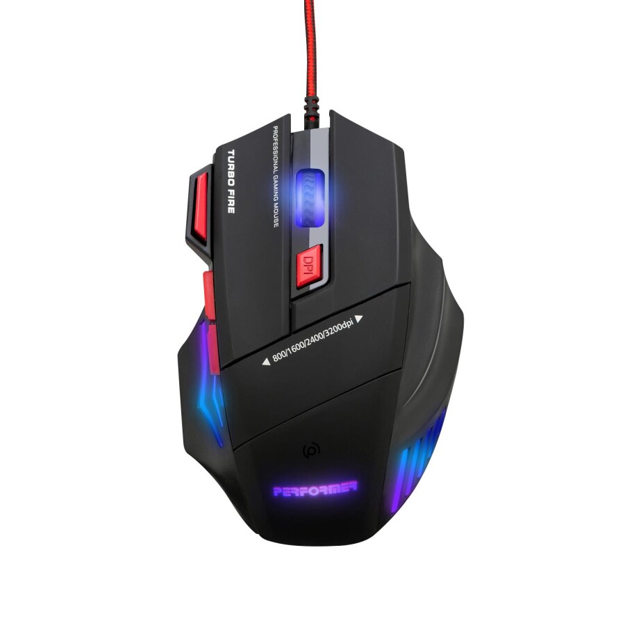 Polosmart PGM07 Gaming Mouse + Mouse Pad Kırmızı - 2