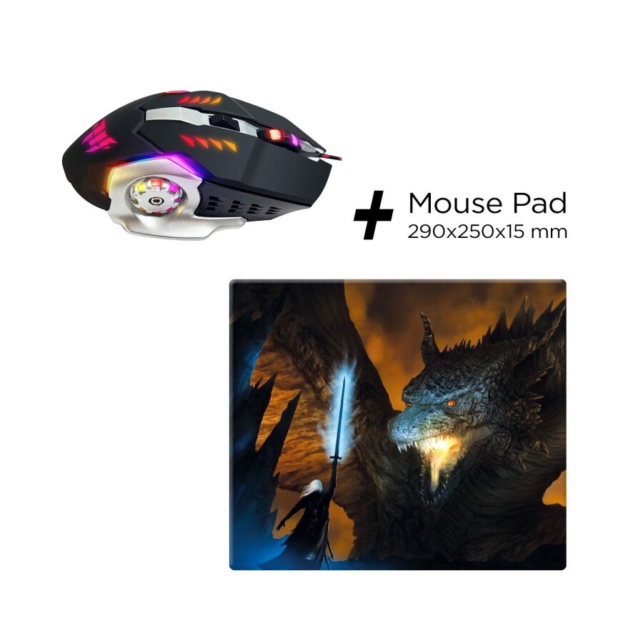 Polosmart PGM24 Kablolu Gaming Mouse + Mouse Pad - 3