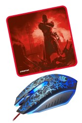 Polosmart PGM25 Kablolu Gaming Mouse & Mouse Pad Kırmızı - 4