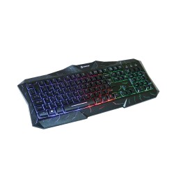 Polosmart PGS201 Kablolu RGB Aydınlatma Ergonomik Ayarlanabilir Yükseklik Gaming Oyuncu Klavye Siyah - 3