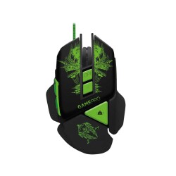 Polosmart PGS302 Kablolu LED Aydınlatma Programlanabilir Ağırlıklı 7200DPI Gaming Oyuncu Mouse Siyah - 1