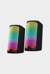 Polosmart PGS403 Kablolu Rainbow Led Aydınlatma Gaming Oyuncu Speaker Hoparlör Siyah - 4