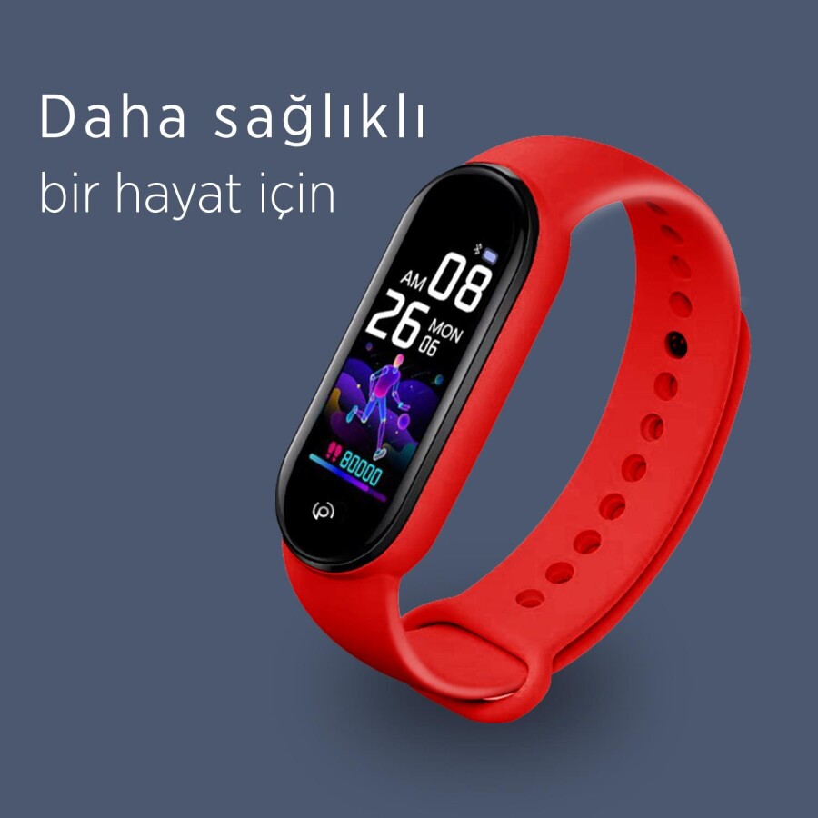 Polosmart PSSW09 Smartstep Akıllı Bileklik Kırmızı - 4