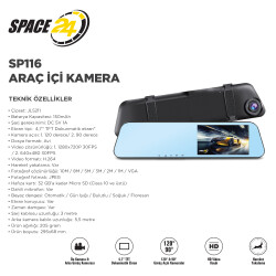 Space24 SP116 Araç İçi Kamera - 3